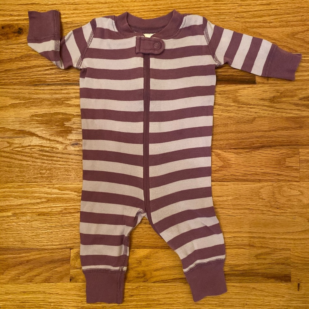 ❌SOLD❌ Hanna Andersson Zipper Baby Pajama Bundle Stripes - Picture 8 of 8